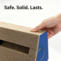 Jouet pour chat non toxique, combinaison multi-ensembles à velcro, boule en métal, maison et aire de jeux pour chat, griffoir pour chat en carton haute densité