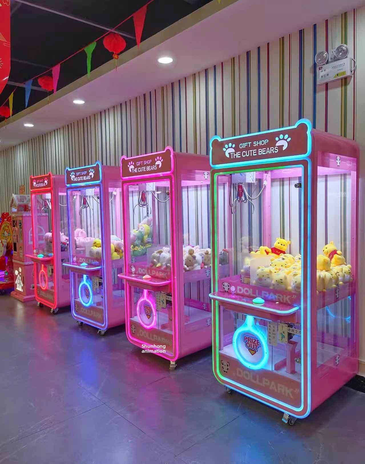 Panda style doll machine