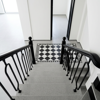 Hochwertiger Edelstahl-Treppenhandlauf im französischen Design, anpassbar, rostfrei, korrosionsbeständig, für Balkon, Villa, Hotel, 2 Jahre Garantie