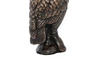 รูปปั้นนกฮูกทองแดงทำด้วยมือรูปปั้นตกแต่งสวนด้วยเรซิ่นตกแต่งสวนงานฝีมือรูปปั้นนกฮูกแนววินเทจโลหะอุปกรณ์เสริมกลางแจ้ง - Product Image 4