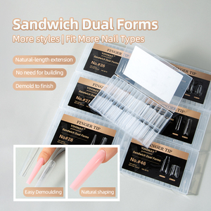 วินิเมย์ แซนวิช เนล ดูอัล ฟอร์ม 7 แบบ อุปกรณ์ปั้นเล็บ ต่อเล็บแบบเร็ว ดูอัลฟอร์มสำหรับเจลต่อเล็บ - Product Image 3