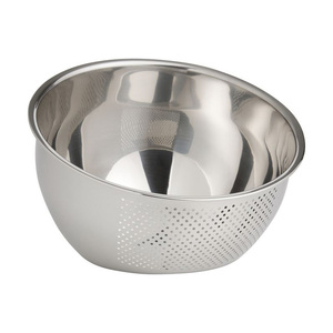 2025 Premium Stainless Steel Deep <b>Colander</b> Bowl with Perforated Drainage Holes Eco-Friendly Metal <b>Strainer</b> for Kitchen Use - Product Image 6