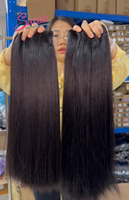 Mèches de cheveux indiens bruts Cuticule droite alignée Cheveux humains Vendeur de cheveux indiens bruts non traités vietnamiens Extensions de cheveux