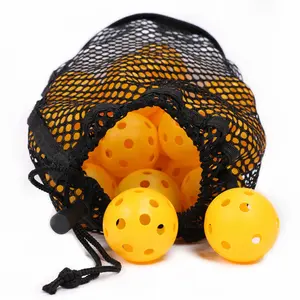 HOW TRUE Plastic Golf Soflt Practice Balls Yellow 42mm Golf Airflow Hollow Balls For Home Swing Training