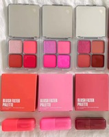 Palette de Fards à Joues et Illuminateur Effet Flou 4 Couleurs avec Miroir 7,5g – Vente en Gros