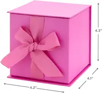 कस्टम डिजाइन लक्जरी धनुष संबंधों छुट्टी उपहार के लिए वेलेंटाइन दिवस उपहार बॉक्स