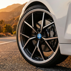 Rines de Aleación de 10 Radios con Acabado Negro Brillante Pulido, Diseño en Y, 18 19 20 Pulgadas, 5x100 5x114.3, Compatibles con Golf <span class=keywords><strong>R</strong></span>, Leon, Cupra, CC - Product Image 6