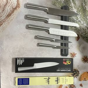 Five-piece household kitchen <b>knife</b> <b>set</b> chef's <b>knife</b> all-steel round handle multi-purpose <b>knife</b> <b>set</b> - Product Image 6