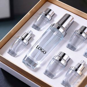 Custom Screen Print Glass Cosmetic Packaging Stock Eye Cream Bottles <b>Foundation</b> Jars Spray Bottles for Brands - Product Image 3