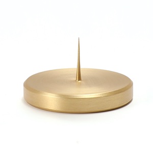 Maxery Golden Metal <strong>Candle</strong> <strong>Holder</strong>, Simple Luxury Solid <strong>Brass</strong> <strong>Candle</strong> Stick <strong>Holder</strong> Decorative for Home Dinning Wedding - Product Image 1