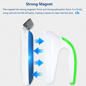Brosse magnétique moderne pour <span class=keywords><strong>aquarium</strong></span> Jeneca, grattoir à algues à forte aspiration, en plastique rectangulaire, durable et écologique, pour salon et patio - Product Image 4