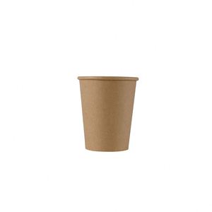 Gobelet en papier kraft à paroi simple jetable, impression personnalisée, écologique, recyclable, logo sur mesure pour thé au lait, soda - Product Image 2