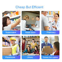 EDOO AI1500 Mini Escáner de Código de Barras Inalámbrico 2D de Bolsillo, Lector de Códigos QR Portátil de 2.4G para Logística e Inventario