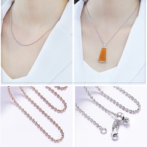 Dây chuyền vàng 18K nguyên chất AU750 cao cấp, nhiều màu, có thể cầm cố, trang sức nữ cao cấp - Product Image 3