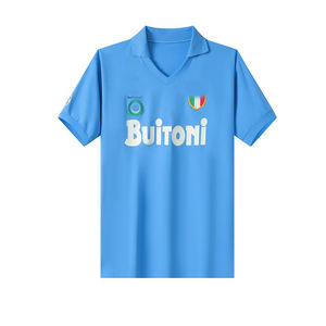 Camiseta de Fútbol Retro Personalizada al por Mayor del Napoli Temporada 1987-88 para Hombre, 100% Poliéster, Impermeable, Transpirable, Leyenda de Maradona - Product Image 2