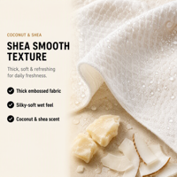 Lingettes humides non parfumées pour la maison, biodégradables, non tissées, lingettes nettoyantes pratiques, serviettes en papier humides pour les toilettes