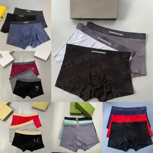 Calzoncillos bóxer de diseñador de lujo para hombre, ropa interior de marca, bóxer clásico sexy para hombre, pantalones cortos casuales con caja - Product Image 1