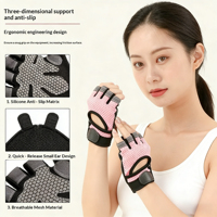 Gants de sport unisexes respirants en nylon à demi-doigts pour le cyclisme, la course à vélo, le fitness et l'entraînement – Équipement et matériel OEM