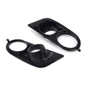 Bmw E46 M3 Dual Hole Fog Light Bezels 2001-2006 <b>Abs</b> Plastic Bumper Lower Grille Covers - Product Image 3