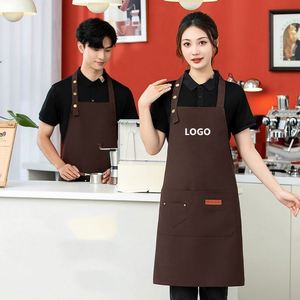 Tabliers de cuisine réglables avec poche, pour femmes et hommes, résistants à l'eau, pour artistes, pâtissiers, traiteur, travail - Product Image 1