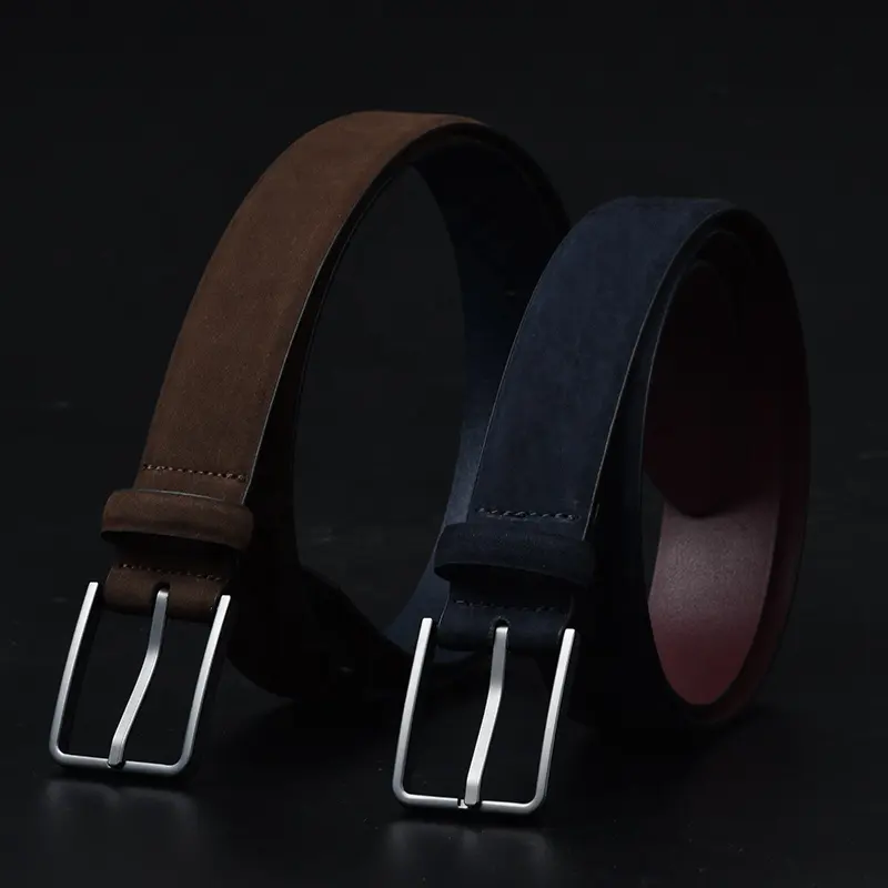 High quality Yak wool fashion business cowhide real genuine leather men belt