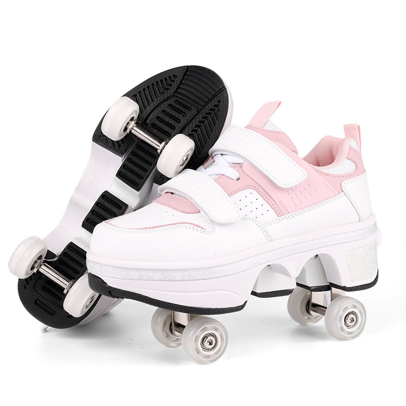 High Quality Adjustable Skate Shoes for Boys Four Wheels