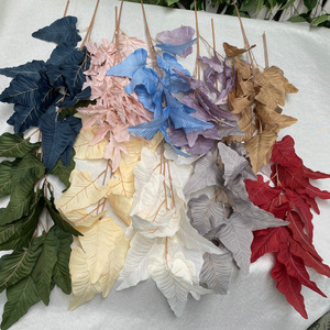 Feuilles artificielles de châtaignier d'eau Suzume II 30cm-100cm Décoration intérieure Accessoires de photographie - Product Image 3
