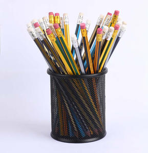 Crayons en bois de qualité supérieure, logo personnalisé, crayon graphite HB avec boîte en vrac - Product Image 2