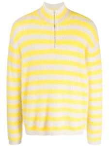 Personnalisez le pull en mohair décontracté à fermeture éclair de haute qualité pour hommes avec un pull rayé à la mode et un pull pour hommes - Product Image 5