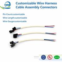 Kabel Rakitan Tembaga PVC JST SM 2.5mm 2 4 Pin Male Female untuk Perangkat Mini yang Dapat Dipakai, PCB Baterai, Bersertifikasi ISO9001