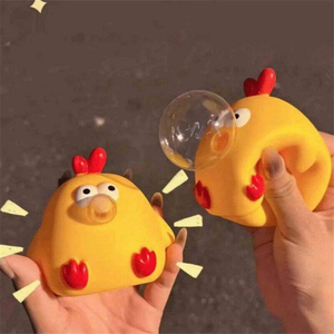 Creative Cute Chicken Squeeze <b>Bubble</b> Spitting Toys Cute Stress Relief Children's Toys Creative Gift Ornaments - Product Image 6