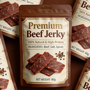 Minfly Resealable Smell Proof 3.5g Mylar Bags Custom Design Stand up Pouch for Beef Jerky Cookie Candy Chocolate Packaging - Product Image 2