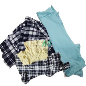 Paquete de 10 kg de trapos de punto de algodón reutilizables, residuos cortados para limpieza industrial marina para gestión de residuos textiles - Product Image 1