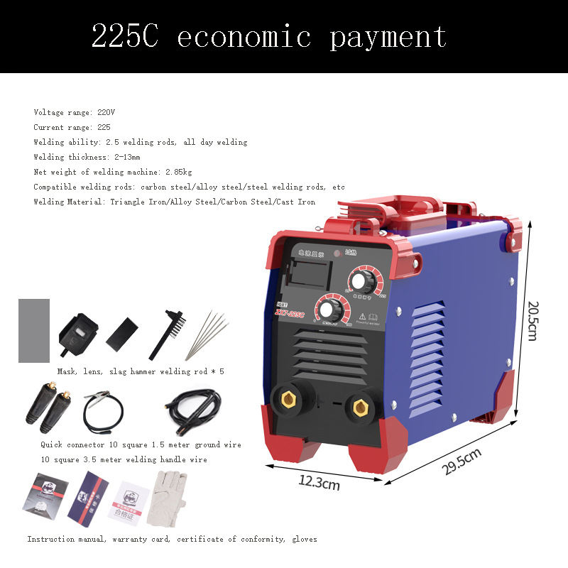 ZX7-225C Mini Welder - High Power MIG/MMA/TIG Arc Machine