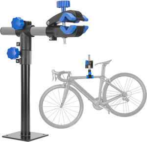Support de réparation mural pour vélo de montagne, rotation à 360°, réglable, pliable, support de travail à pince, support d'entretien extérieur - Product Image 3