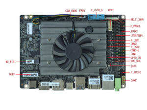 เมนบอร์ดอุตสาหกรรมสำหรับผู้ผลิต พร้อมซีพียู I3 Alder Lake N Series N305 แรม ddr5 เมนบอร์ด M198SE 4K VGA LVDS EDP - Product Image 2