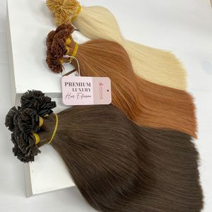 Extensiones de Cabello Humano Virgen 2026, Doble Trama, Punta Plana, Punta K, Pre-Adheridas con Queratina - Product Image 3