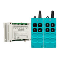 Récepteur industriel sans fil 433 MHz 4 canaux, interrupteur de télécommande longue portée, contrôleur de relais 10A, antenne DC12V/24V/36V/48V
