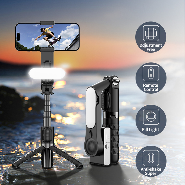 Handheld Smart Shooting Gimbal Video Stabilizer for Mobile Phone Video Camera Built-in Camera Wireless Remote Control New Selfie
