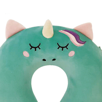 Coussin de voiture en forme de U, 1 pièce, mousse à mémoire de forme d'animal personnalisée, pour voyage, pour enfants