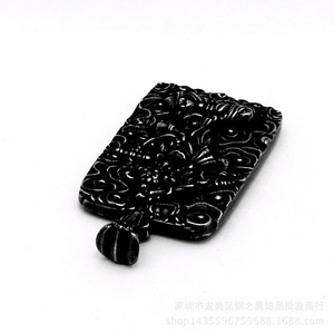 Yunnique – collier avec pendentif Manjushri Bodhisattva, en acier inoxydable, étiquette carrée unisexe pour hommes et femmes, charme bouddha gardien, cadeau - Product Image 2