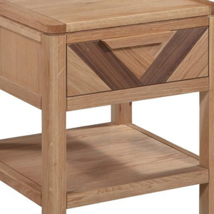 La plus haute qualité MARS Collection Lampe Table 1 tiroir Table de chevet en bois Chêne/Pin/Melaleuca Bois Chambre - Product Image 4