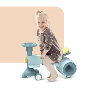 Prachtige Buggy Licht Muziek Kinderen Twist Baby Rit Op Swing Auto