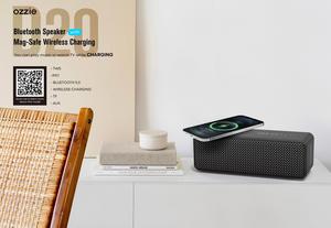 Haut-parleur Bluetooth Ozzie OEM D20 noir 2000mAh avec charge sans fil <span class=keywords><strong>Magsafe</strong></span> micro intégré TF AUX lecteur audio portable - Product Image 5