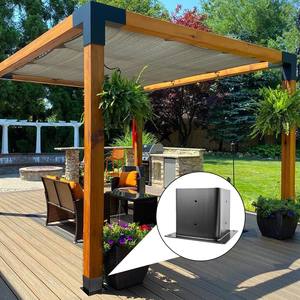 Kit <span class=keywords><strong>de</strong></span> pergola DIY Kit <span class=keywords><strong>de</strong></span> support en bois surélevé Support en acier Support <span class=keywords><strong>de</strong></span> pergola <span class=keywords><strong>de</strong></span> <span class=keywords><strong>jardin</strong></span> extérieur robuste - Product Image 6