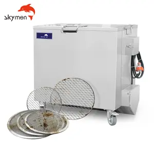 Skymen-tanque calefactado de 1500W, 80 Celsius, aislamiento térmico, 55 galones, removedor de acero inoxidable, para restaurantes