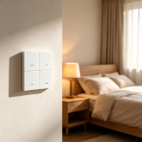 Nouvel Arrivage – Contrôleur Wi-Fi intelligent à quatre boutons pour scènes de maison connectée, compatible rideaux, éclairage, ventilateurs, climatiseurs, Alexa et Android