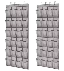 24 Pocket Floor Mesh Storage <b>Bag</b> Five Layers Hanger Rack Nylon Fabric Clothing & Toys Organizer - Product Image 1