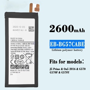 3.8v 4000mah vente en gros pour <span class=keywords><strong>Samsung</strong></span> <span class=keywords><strong>J5</strong></span> Prime G570 On5 2016 <span class=keywords><strong>batterie</strong></span> de téléphone portable EB-BG57CABE carte de charge produits en Stock - Product Image 5