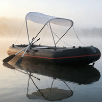 Bateau de pêche gonflable en PVC Hailebao, capacité de 5 personnes, pour la dérive, le ski nautique et le surf dans les lacs et les rivières